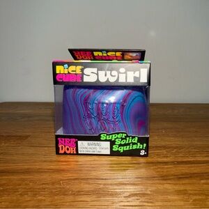 Needoh Nice Cube Swirl Blue Purple Sugar Squishy